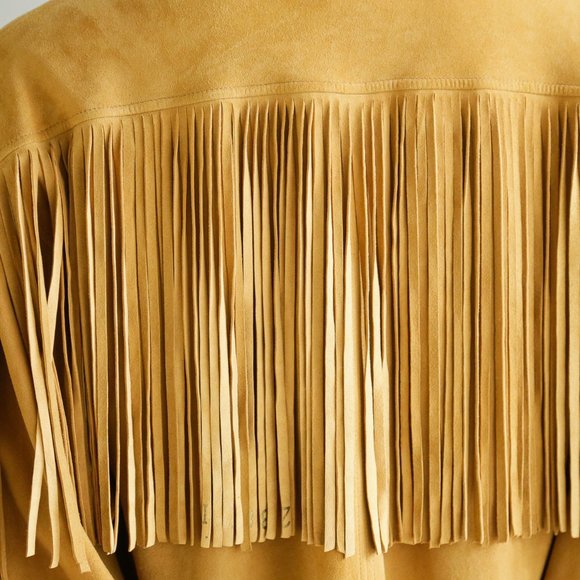 Vintage Deerskin Waterfall Front Fringe Jacket - Picture 6 of 15